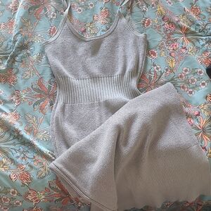 Women's Gray Knit Sleep Dress